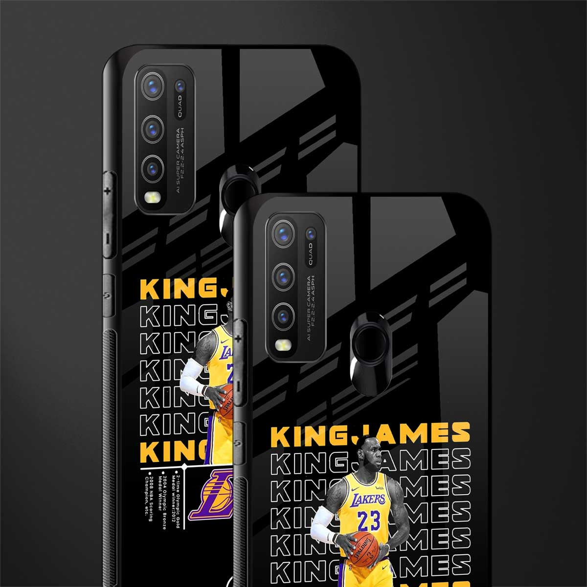 king james glass case for vivo y50 image-2