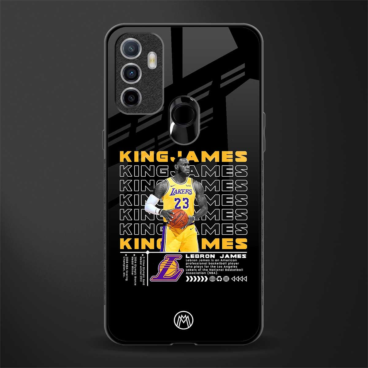 king james glass case for oppo a53 image