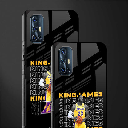king james glass case for vivo v17 image-2