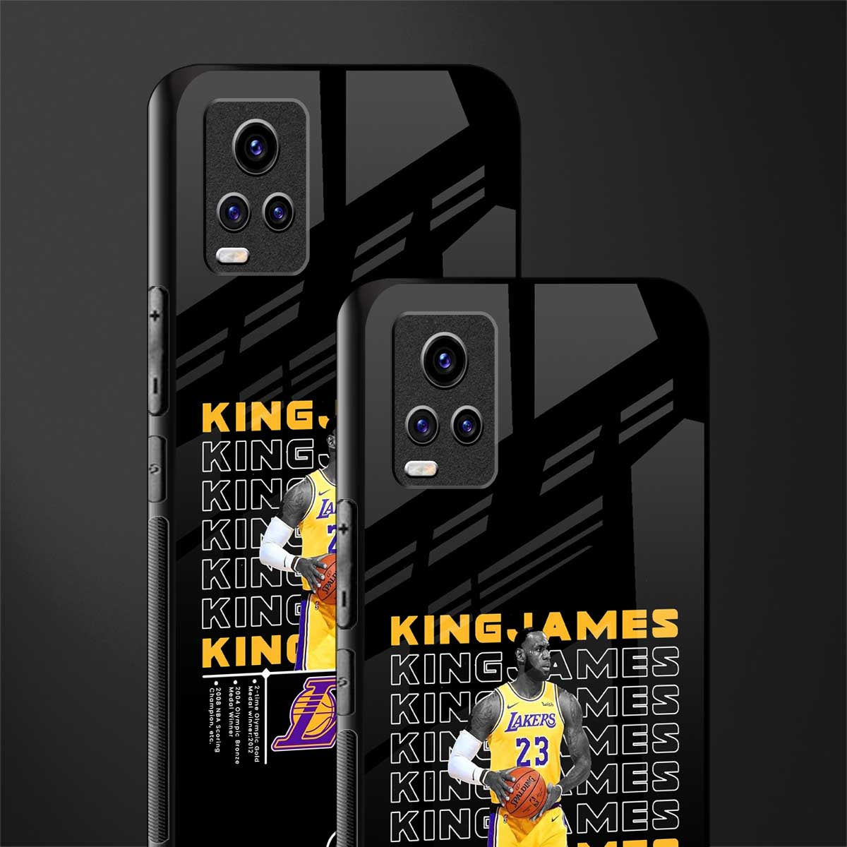 king james glass case for vivo v20 image-2