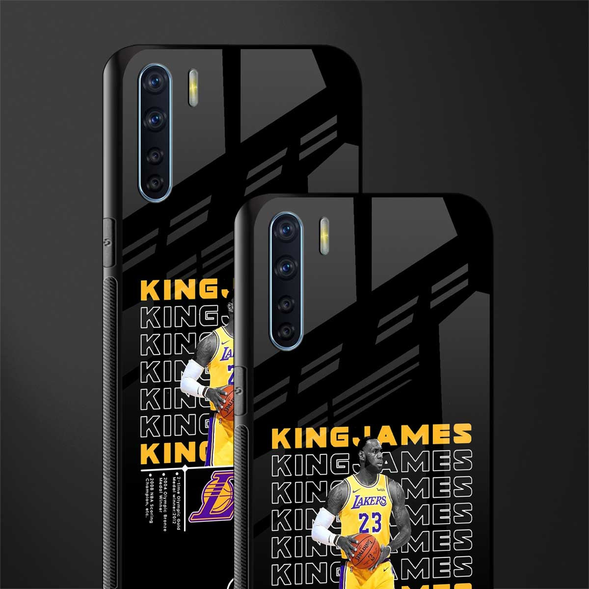 king james glass case for oppo f15 image-2