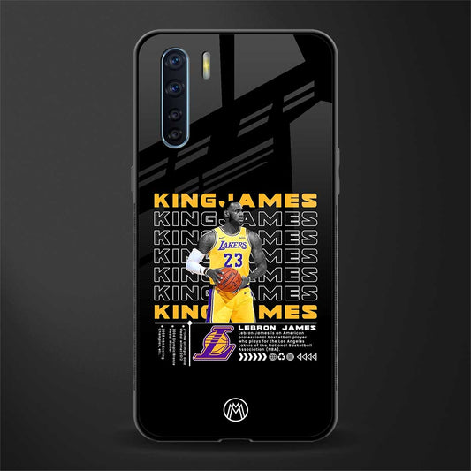 king james glass case for oppo f15 image
