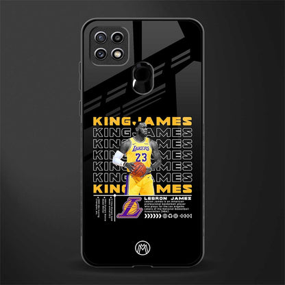 king james glass case for oppo a15 image