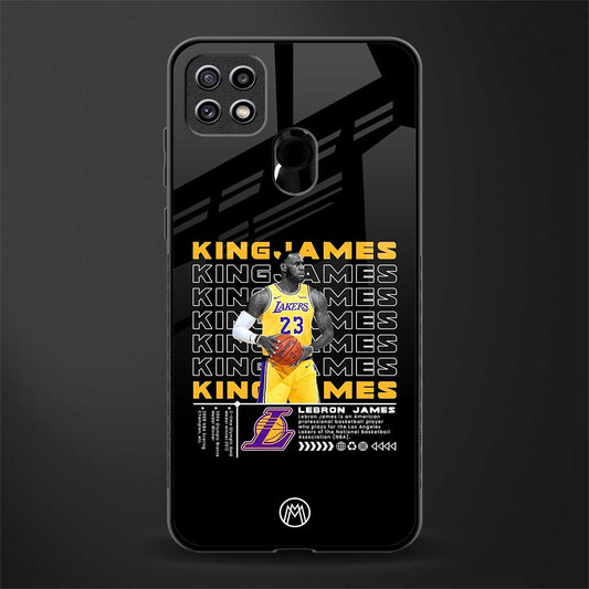 king james glass case for oppo a15 image