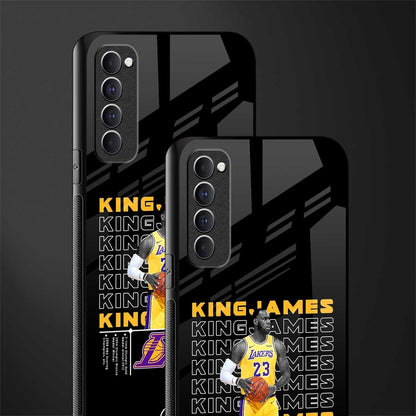 king james glass case for oppo reno 4 pro image-2