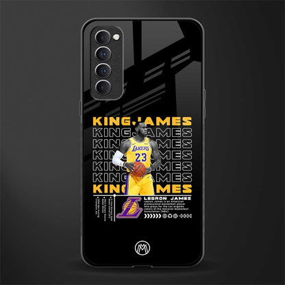 king james glass case for oppo reno 4 pro image