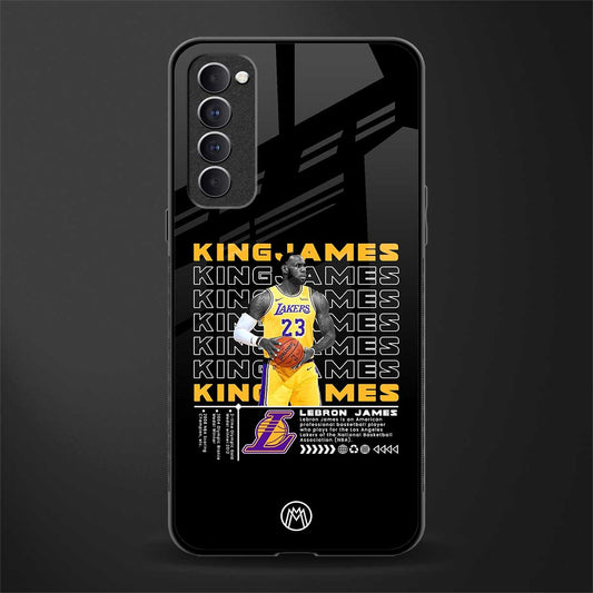 king james glass case for oppo reno 4 pro image