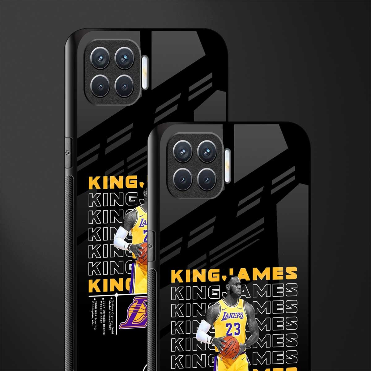 king james glass case for oppo f17 image-2
