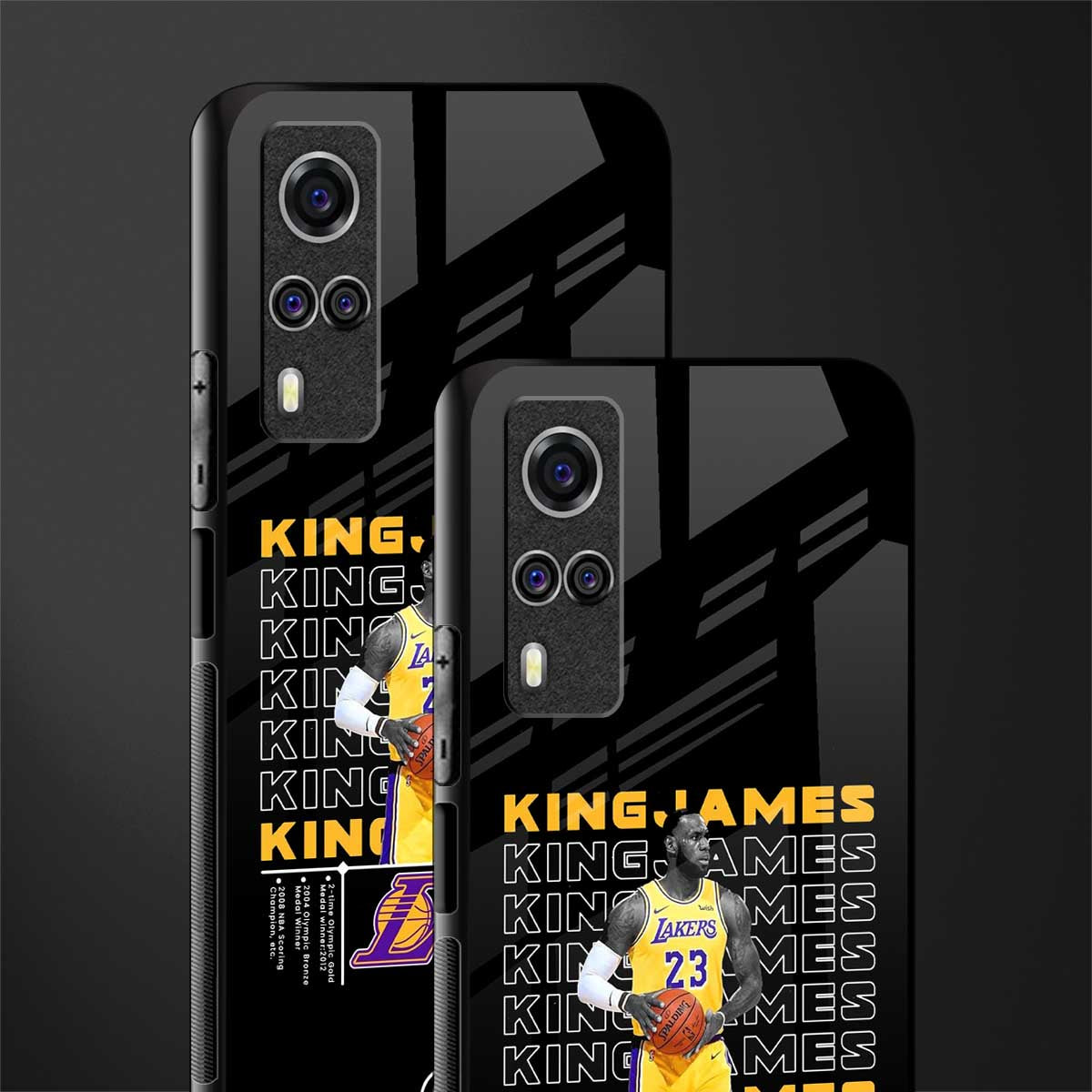 king james glass case for vivo y53s image-2