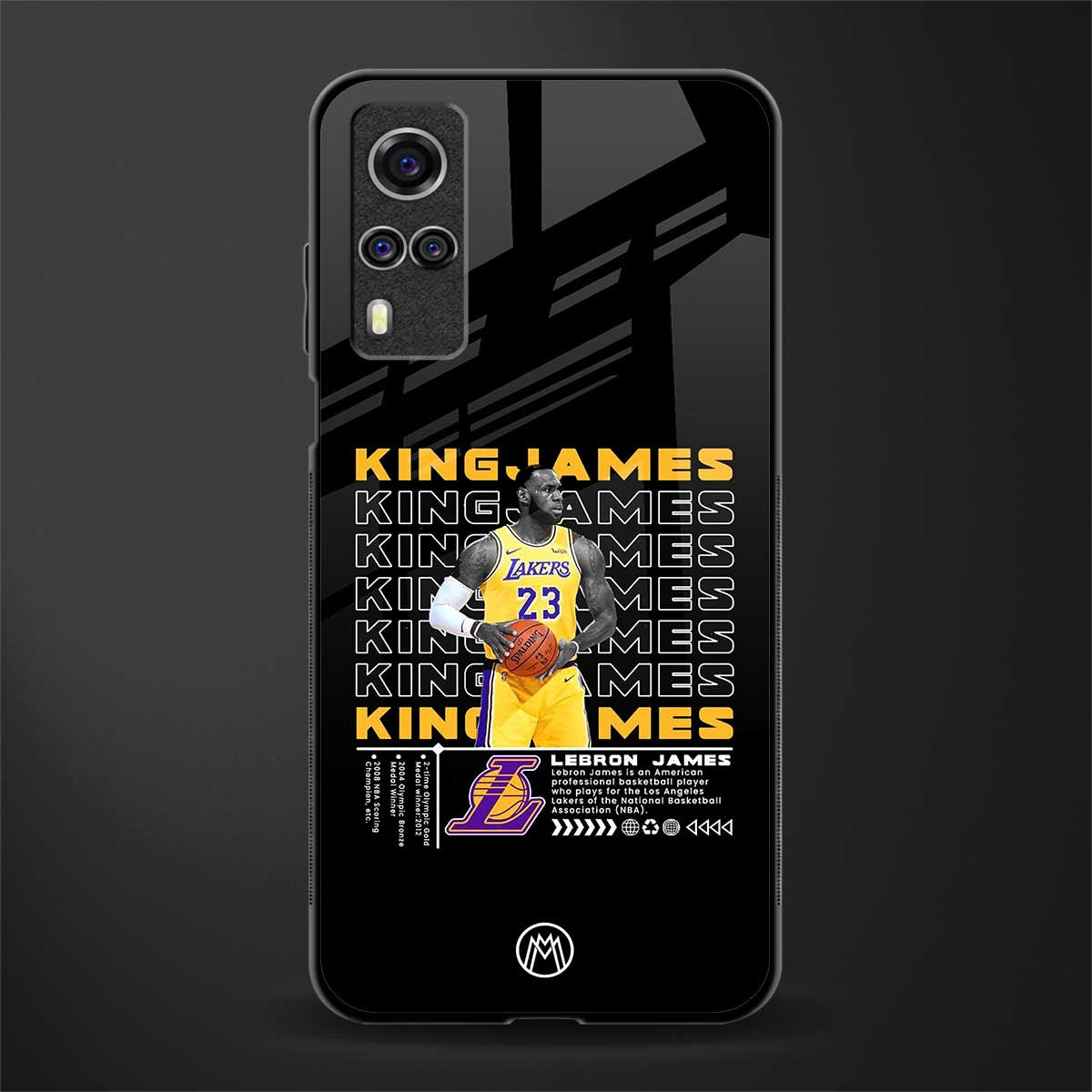 king james glass case for vivo y31 image