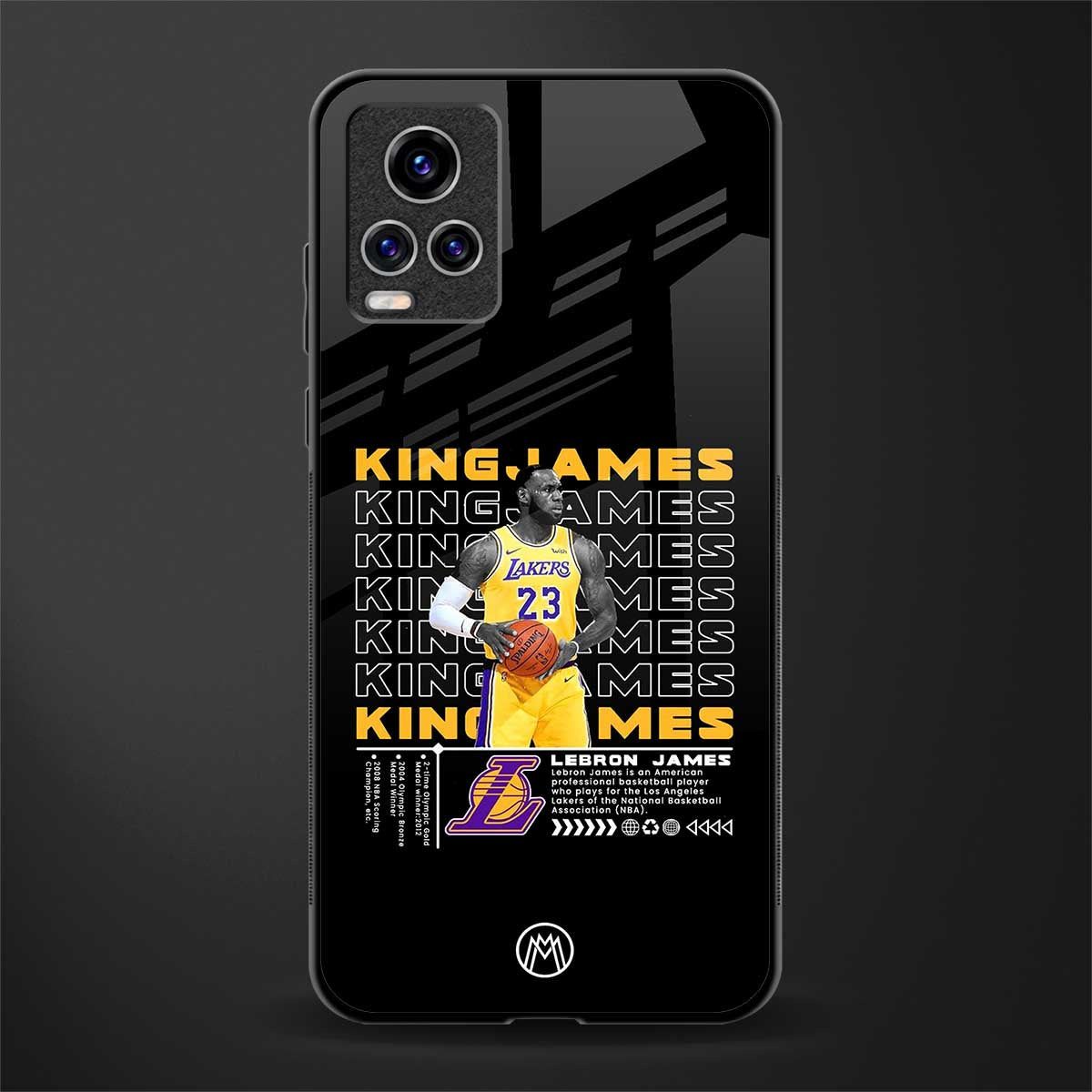 king james glass case for vivo v20 pro image