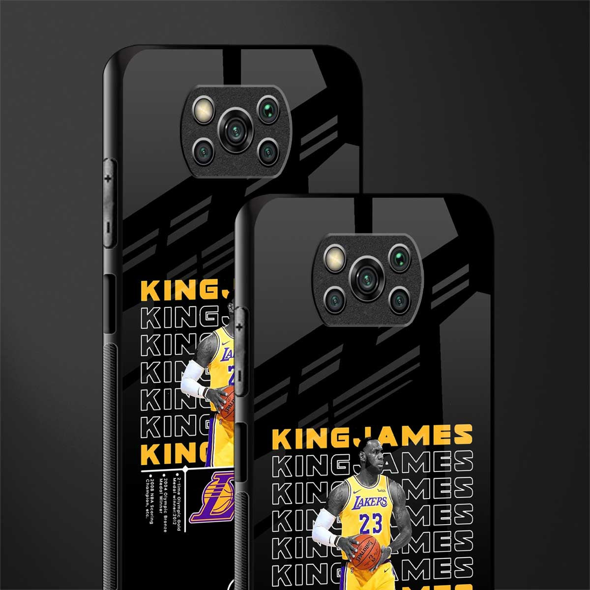 king james glass case for poco x3 image-2