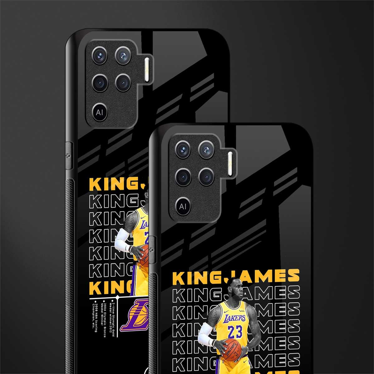 king james glass case for oppo f19 pro image-2