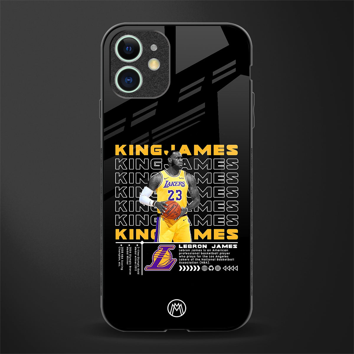 king james glass case for iphone 12 image
