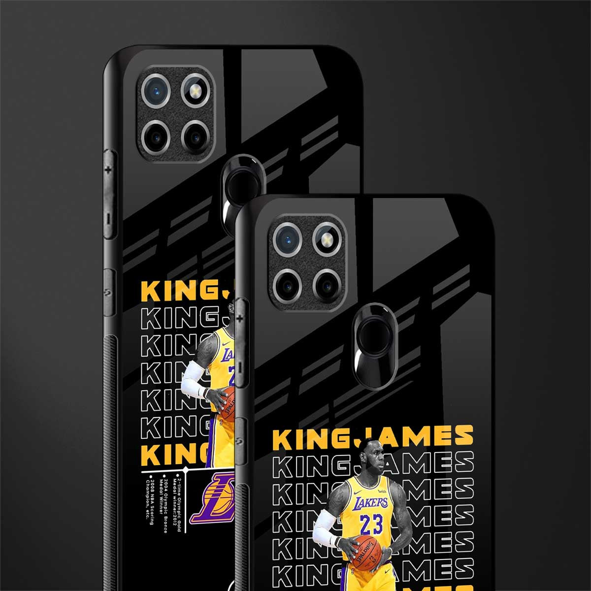 king james glass case for realme c21y image-2