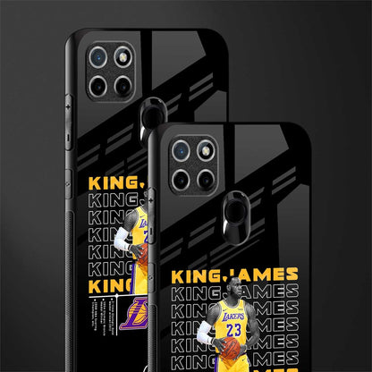 king james glass case for realme c21y image-2