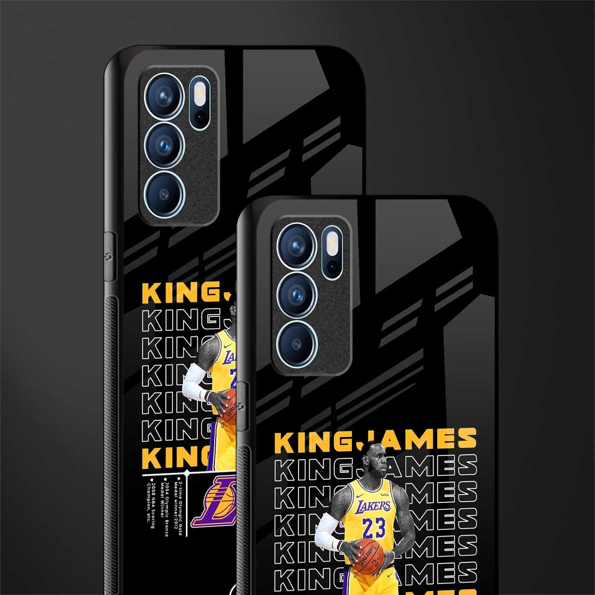 king james glass case for oppo reno6 5g image-2