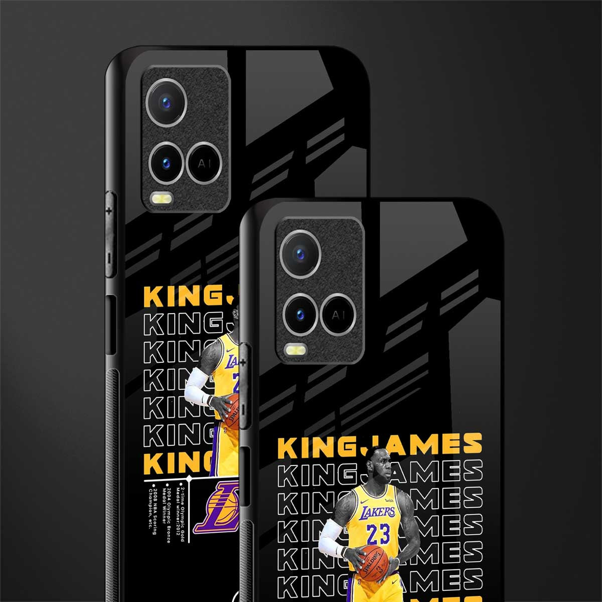 king james glass case for vivo y21s image-2