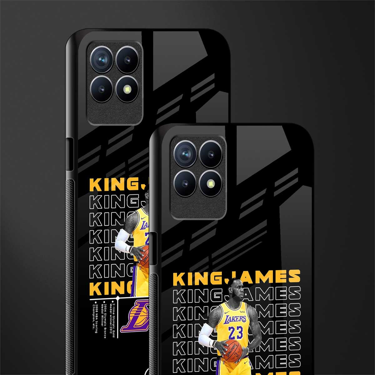 king james glass case for realme 8i image-2