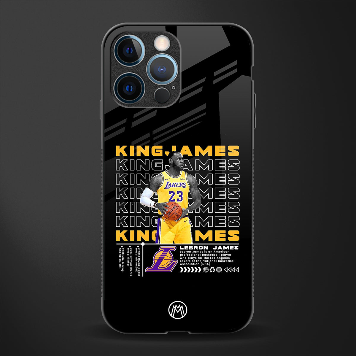 king james glass case for iphone 14 pro image