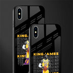 king james glass case for iphone xs max image-2