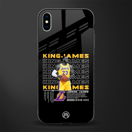 king james glass case for iphone xs max image