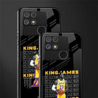 king james back phone cover | glass case for realme narzo 50a