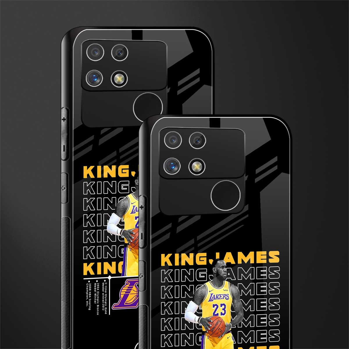 king james back phone cover | glass case for realme narzo 50a