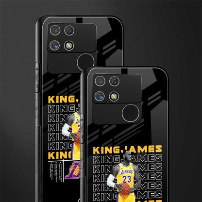 king james back phone cover | glass case for realme narzo 50a