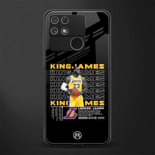 king james back phone cover | glass case for realme narzo 50a