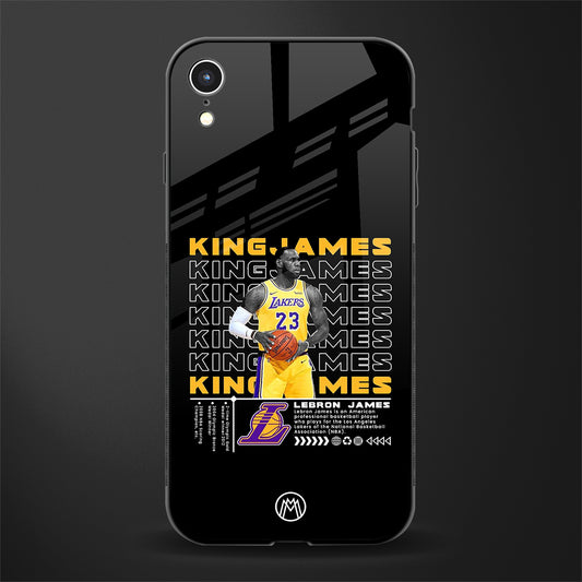 king james glass case for iphone xr image