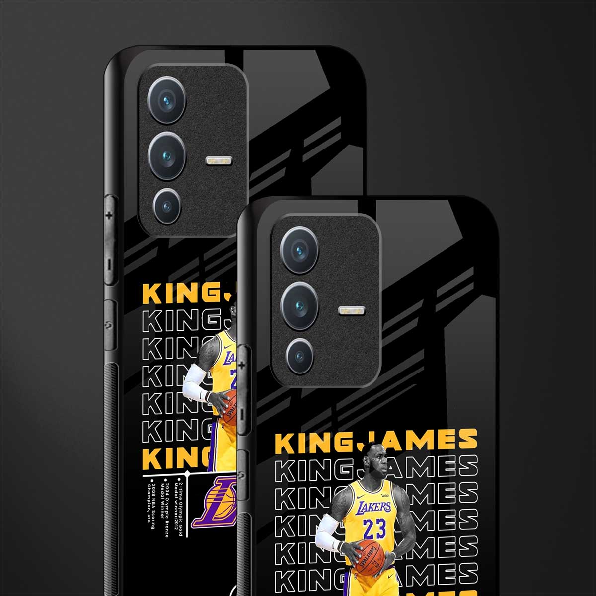 king james glass case for vivo v23 5g image-2