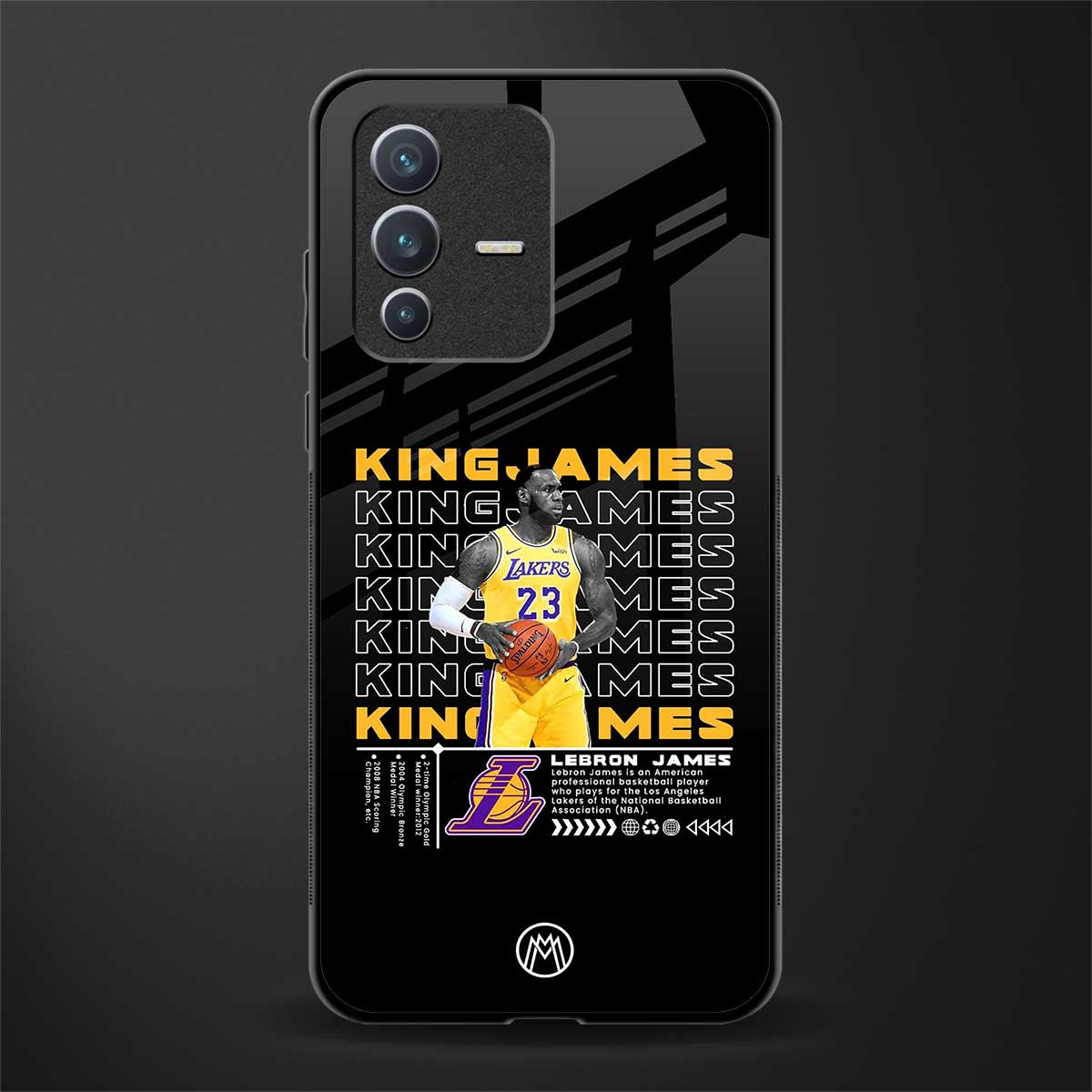 king james glass case for vivo v23 5g image