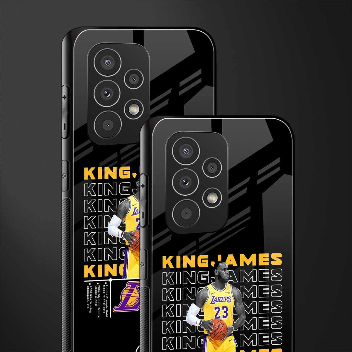 king james back phone cover | glass case for samsung galaxy a73 5g