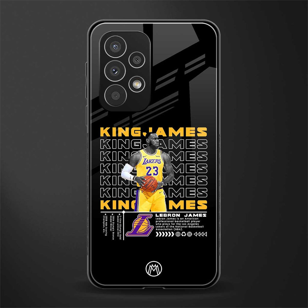 king james back phone cover | glass case for samsung galaxy a73 5g