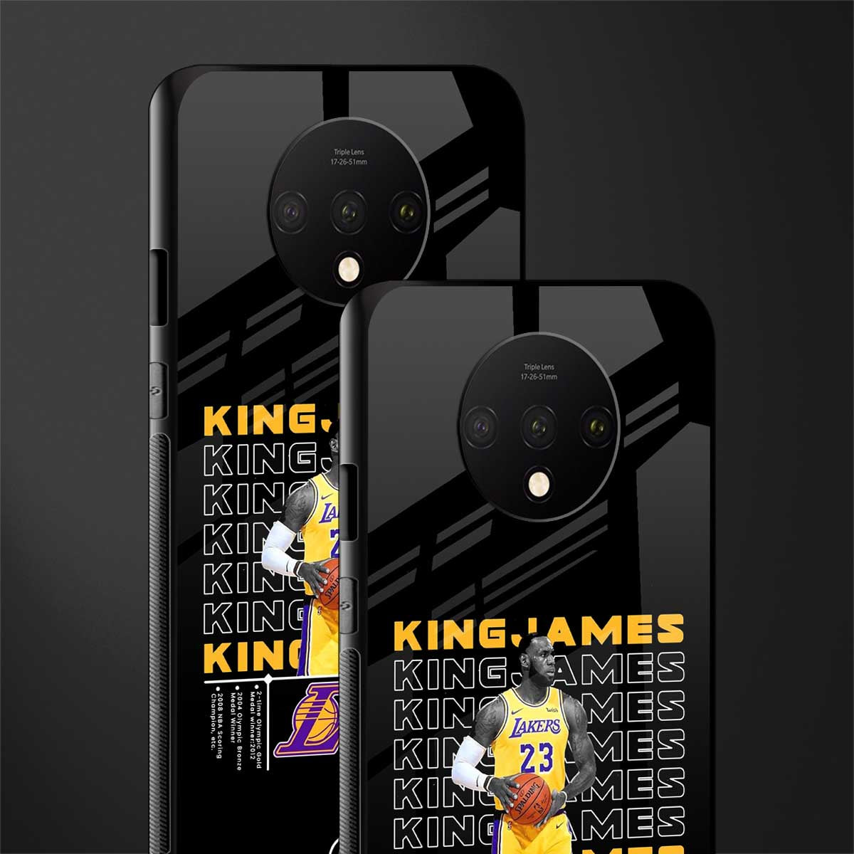 king james glass case for oneplus 7t image-2