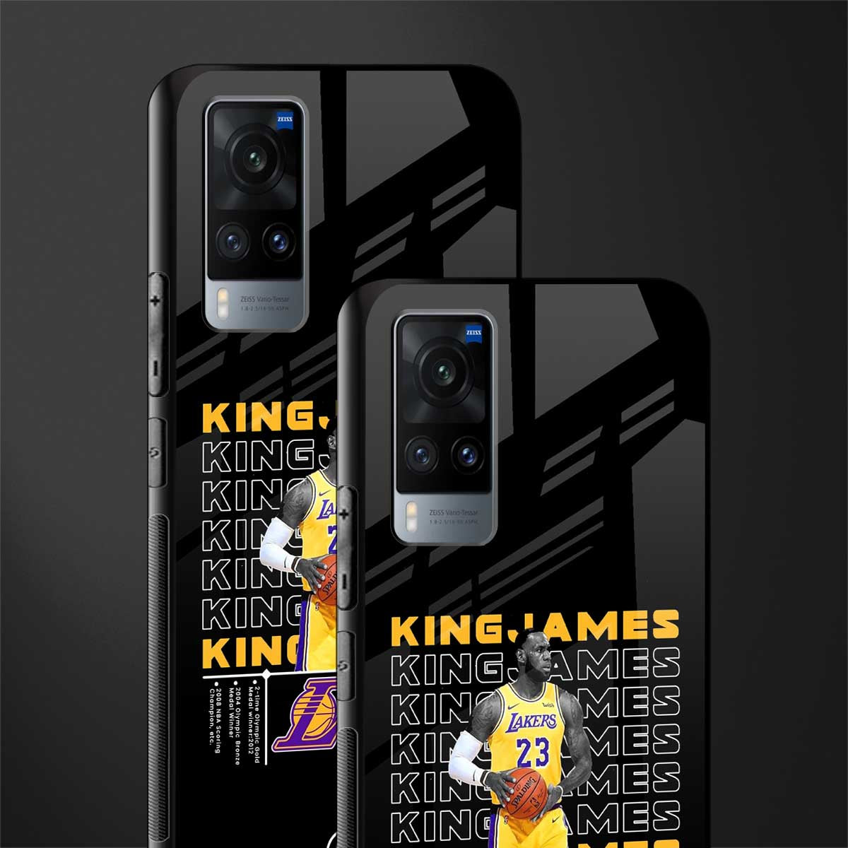 king james glass case for vivo x60 image-2