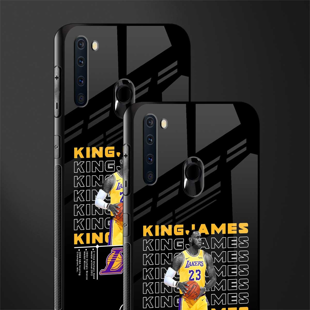 king james glass case for samsung a21 image-2