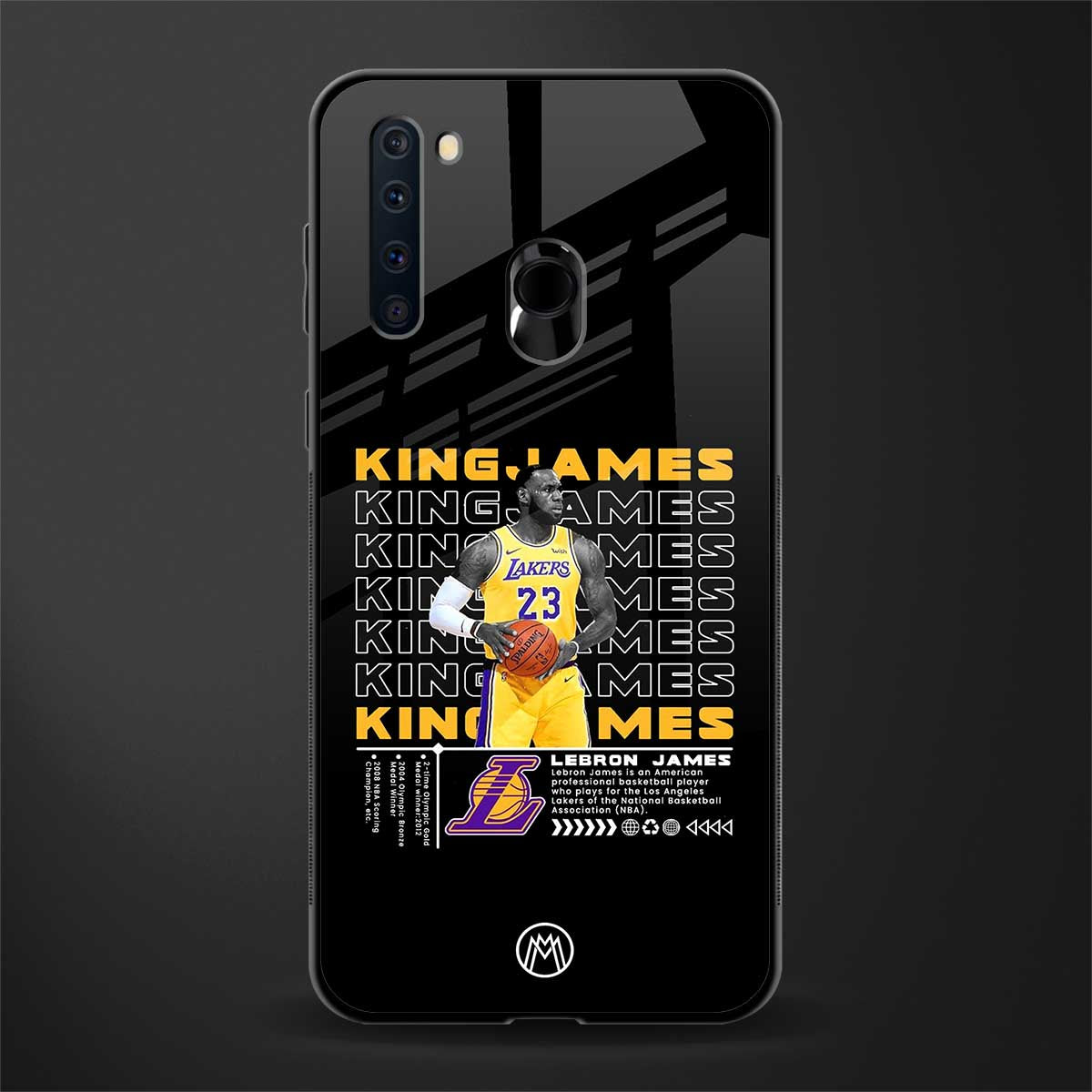 king james glass case for samsung a21 image