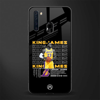 king james glass case for samsung a21 image
