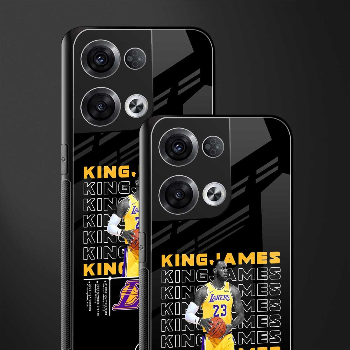 king james back phone cover | glass case for oppo reno 8