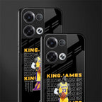 king james back phone cover | glass case for oppo reno 8 pro