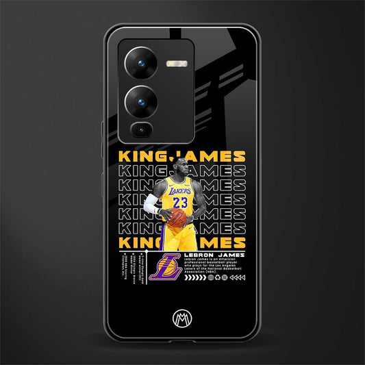 king james back phone cover | glass case for vivo v25 pro 5g