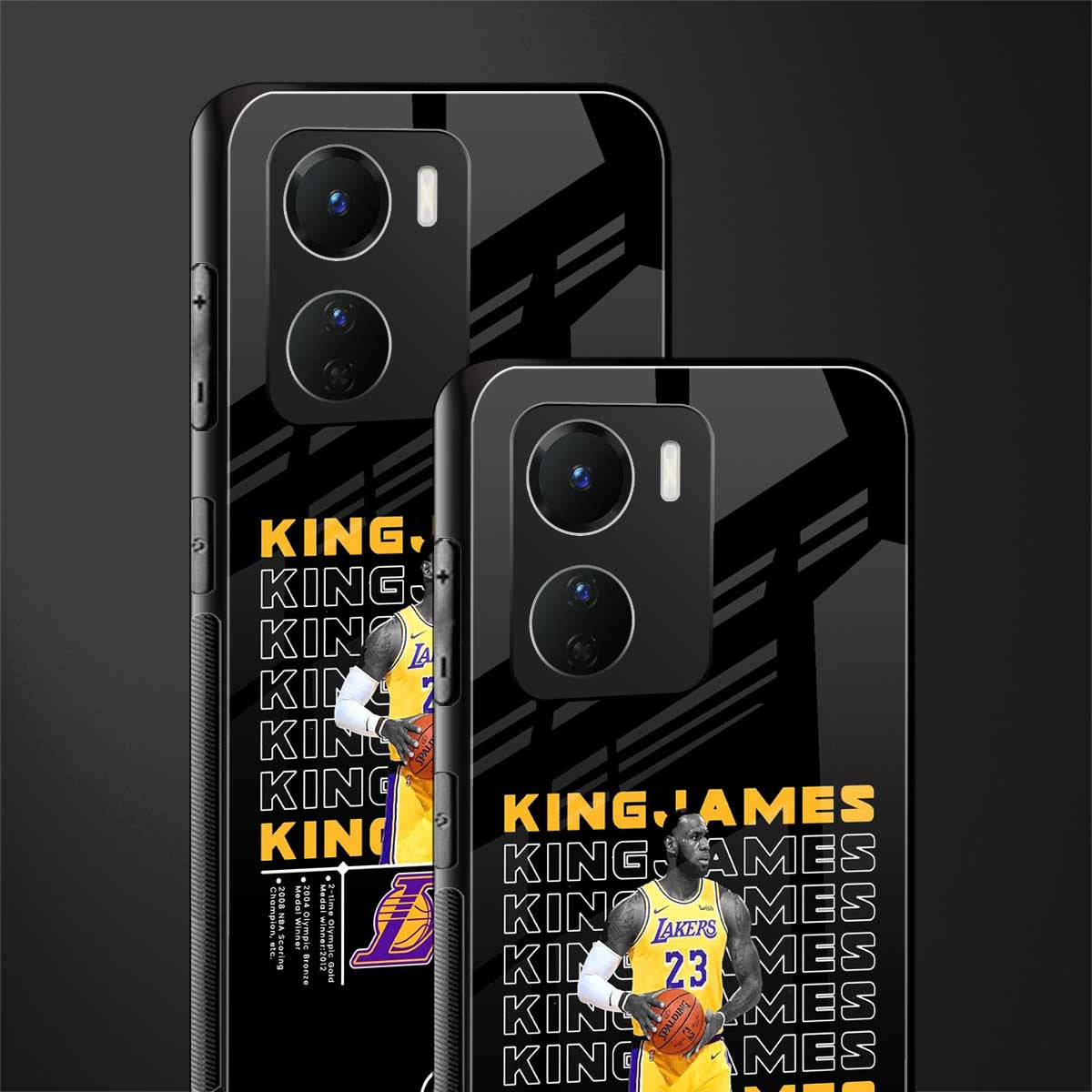 king james back phone cover | glass case for vivo y16