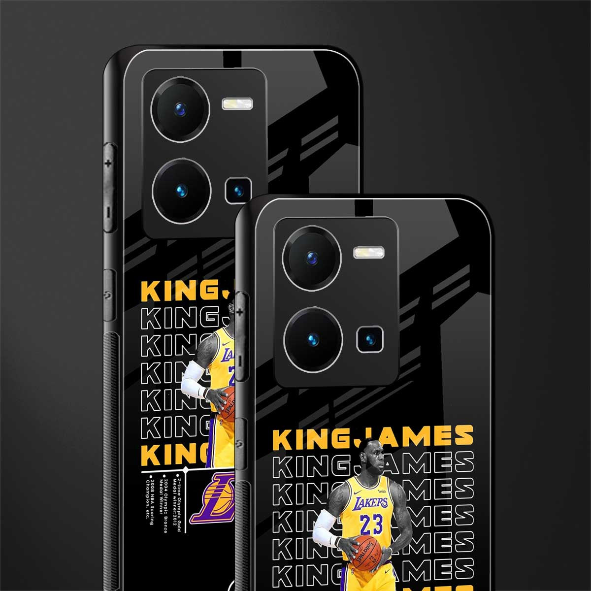 king james back phone cover | glass case for vivo y35 4g