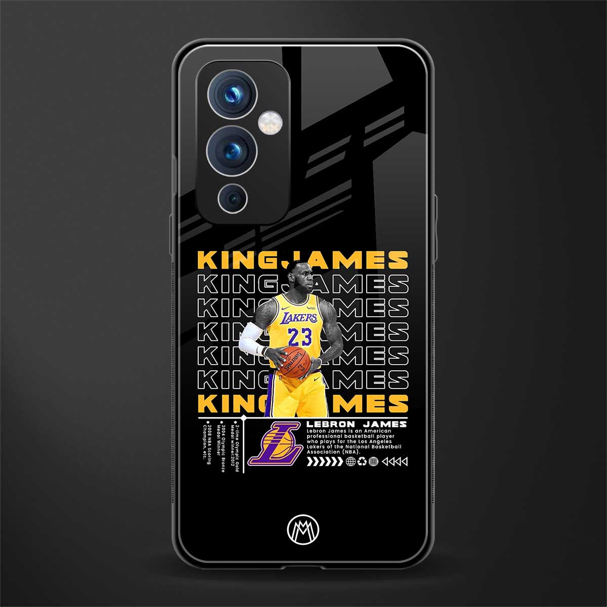king james back phone cover | glass case for oneplus 9
