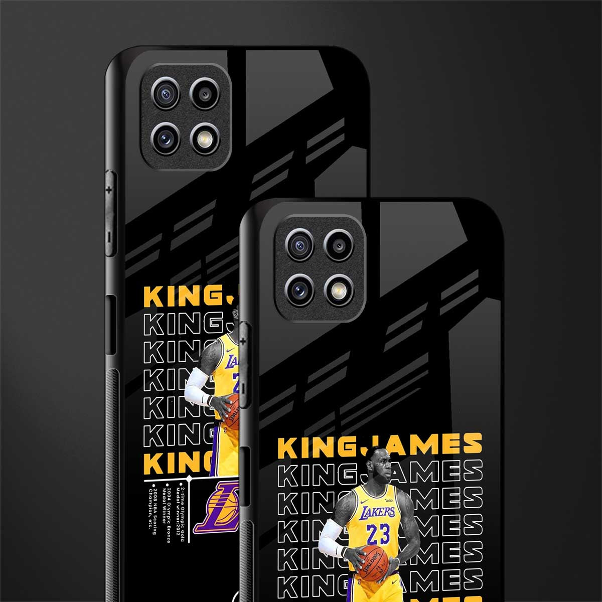 king james back phone cover | glass case for samsung galaxy f42