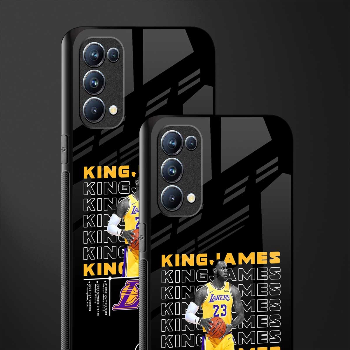 king james back phone cover | glass case for oppo reno 5