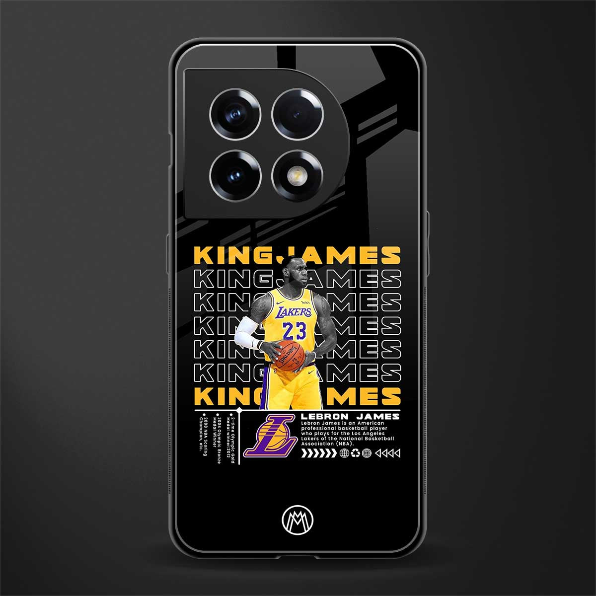 king james back phone cover | glass case for oneplus 11