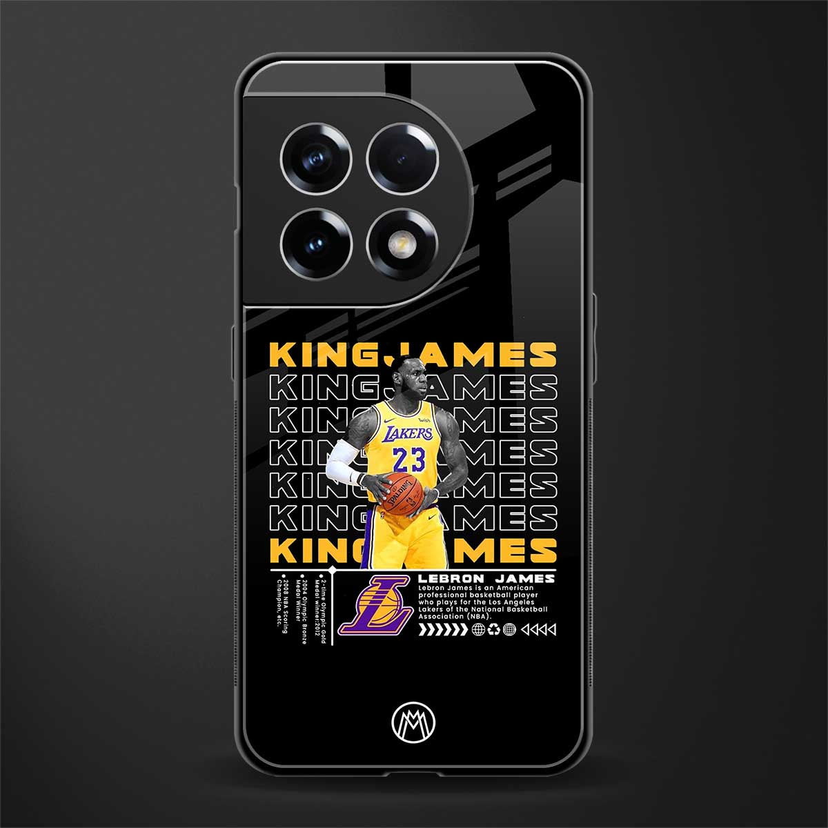 king james back phone cover | glass case for oneplus 11r